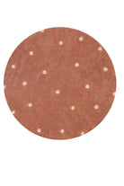 Halı, Round Dot Chestnut - 0