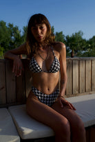 Pied De Poule Trio Bikini Üstü - 0