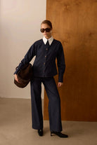 Denim Lacivert Pantolon - 2