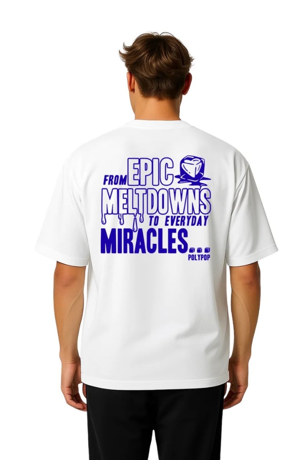 Meltdown Beyaz Unisex T-Shirt - 1