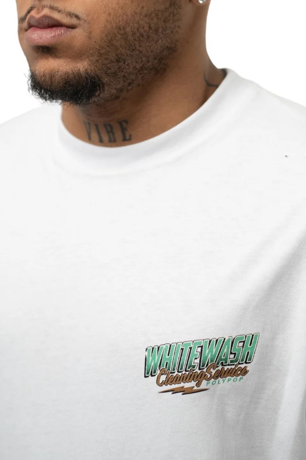 Whitewash Regular Fit Beyaz T-Shirt - 1