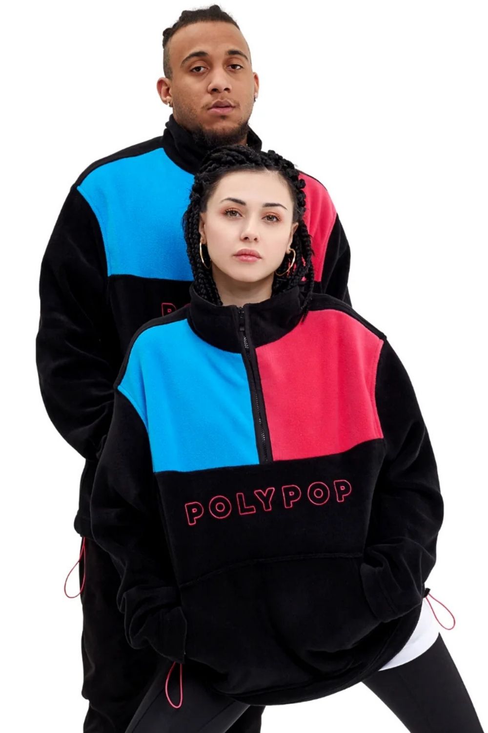 Mavi/Pembe/Siyah Unisex Polar - 0