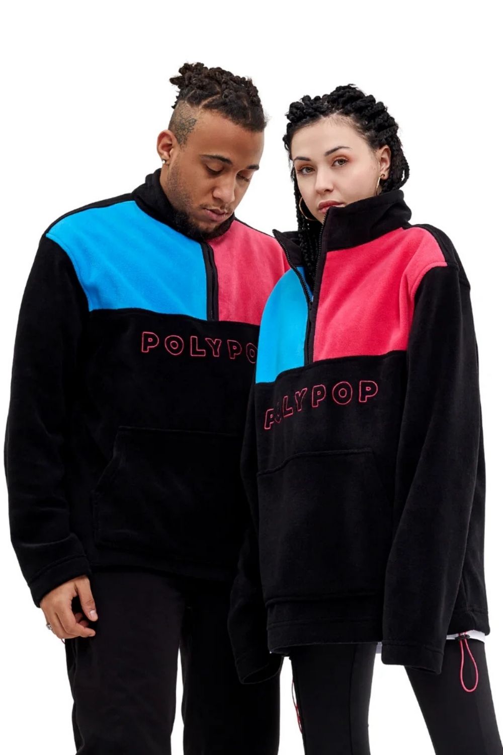 Mavi/Pembe/Siyah Unisex Polar - 1