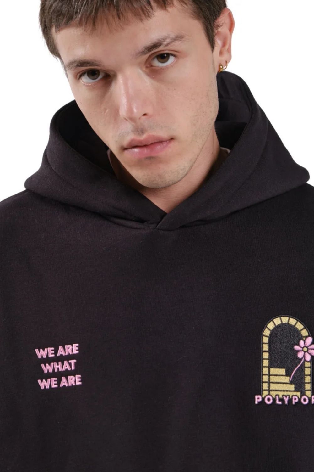 Stairway Siyah Unisex Hoodie - 2