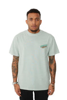 Whitewash Pale Green Regular Fit T-Shirt - 0