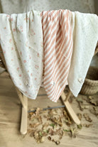 Mix&Match 3'lü Organik Pamuk Müslin Romantic&Copper Stripe&Mini Dot - 0