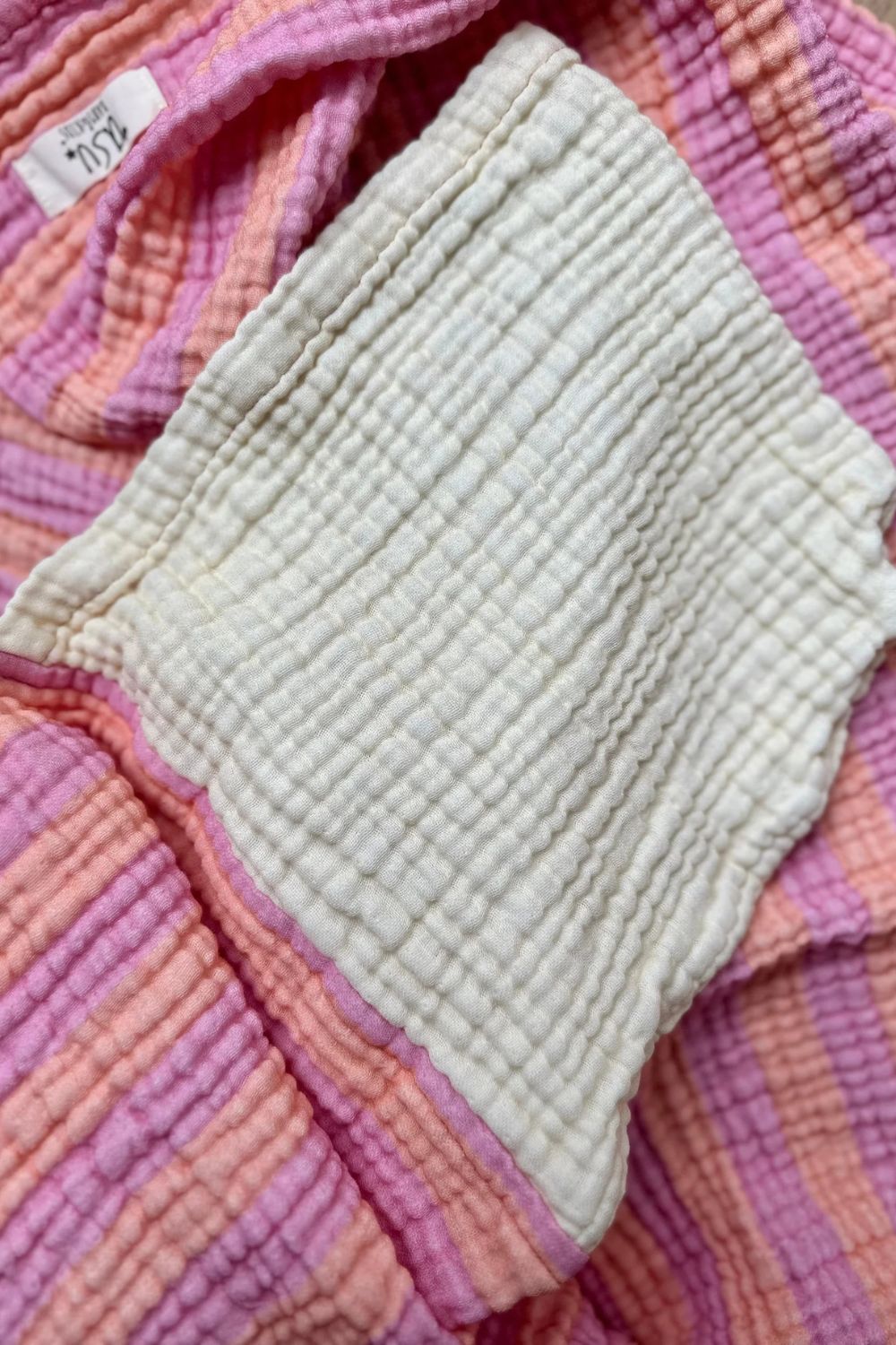 Pinky Peach Retro Kurulama Örtüsü - 1
