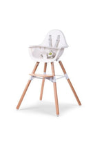 Evolu 2 Mama Sandalyesi, Naturel / Beyaz + Beyaz Tepsi + Silikon Mat - 0