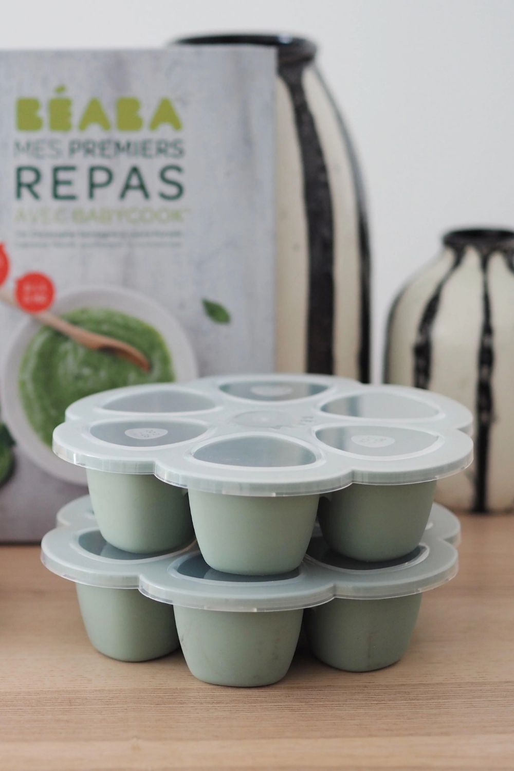 Silikon 6'lı Sıcak & Soğuk Saklama Kabı Sage Green 6 X 90ml - 3