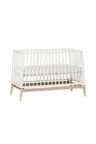 Luna Baby Cot, 120x60 Cm, White/Oak - 2