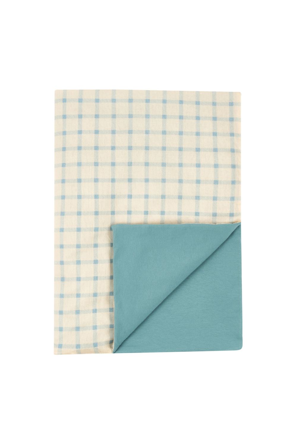 Stories Battaniye 70 × 140 Cm - Vanilla Blue Squares - 0