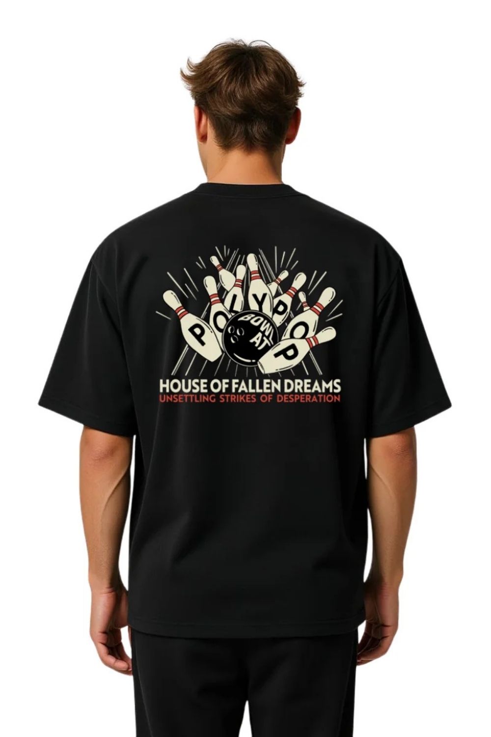 Fallen Dreams Boxy Fit Siyah T-Shirt - 1