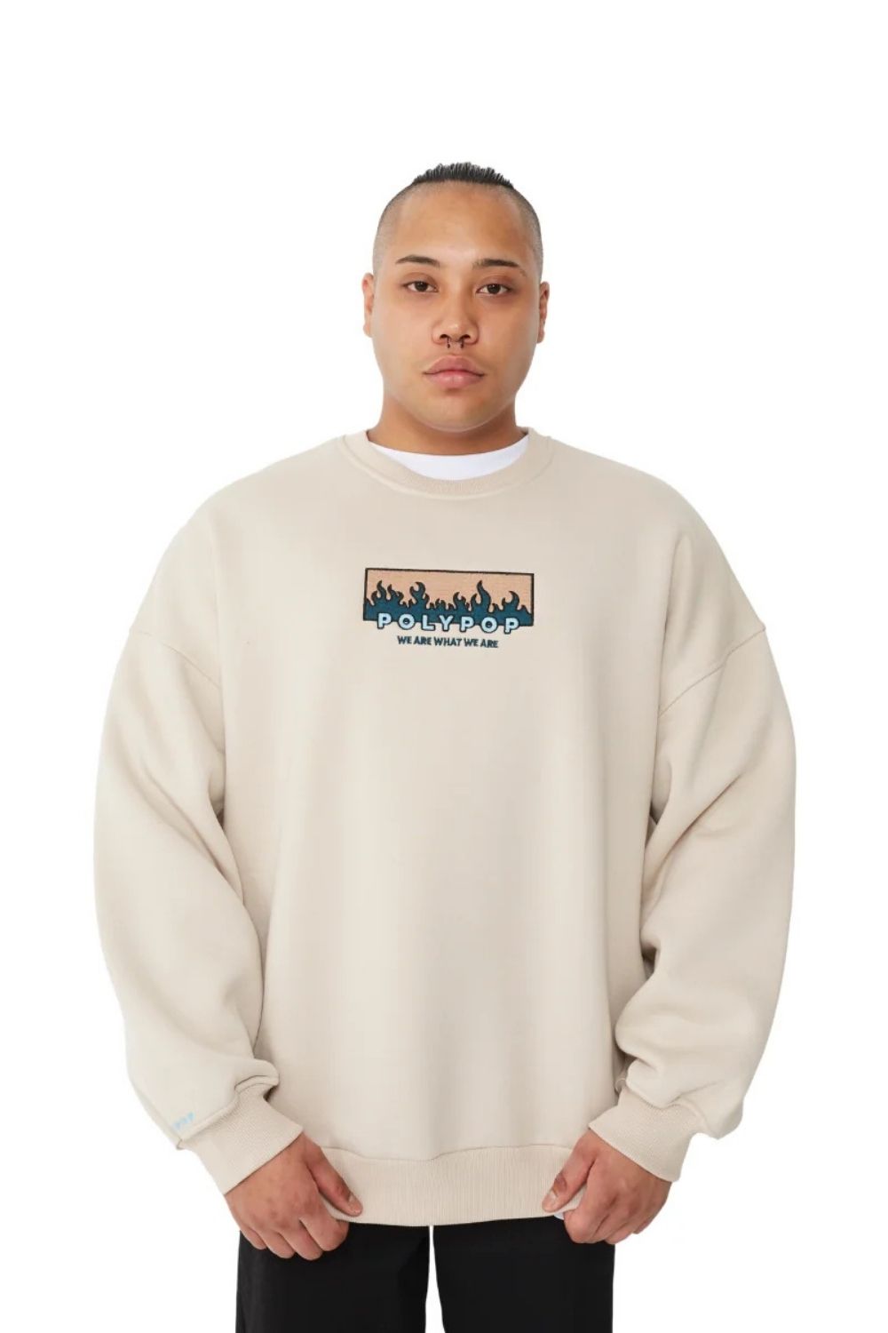 Fire Bej Unisex Sweatshirt - 0