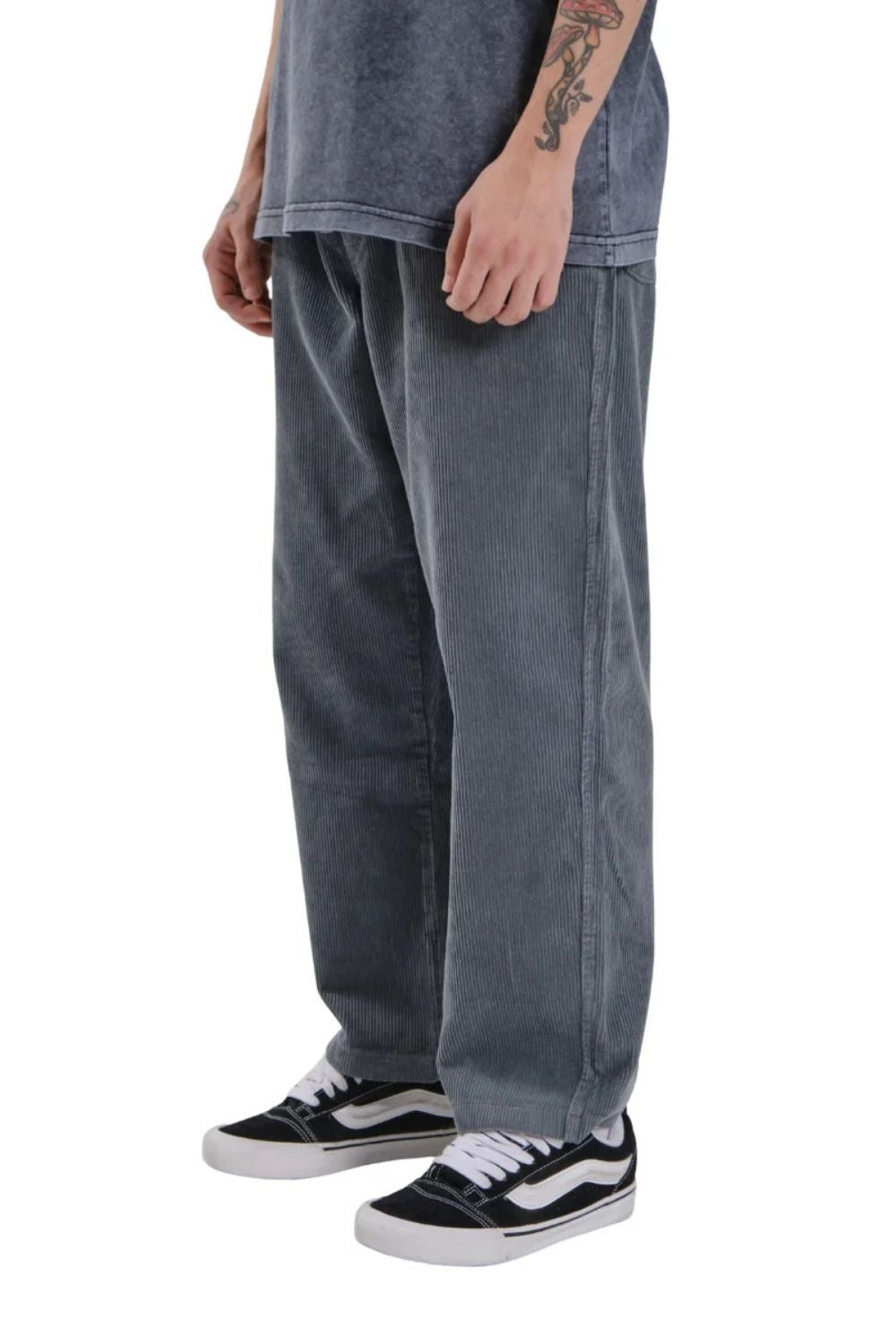 Gri Corduroy Unisex Pantolon - 0