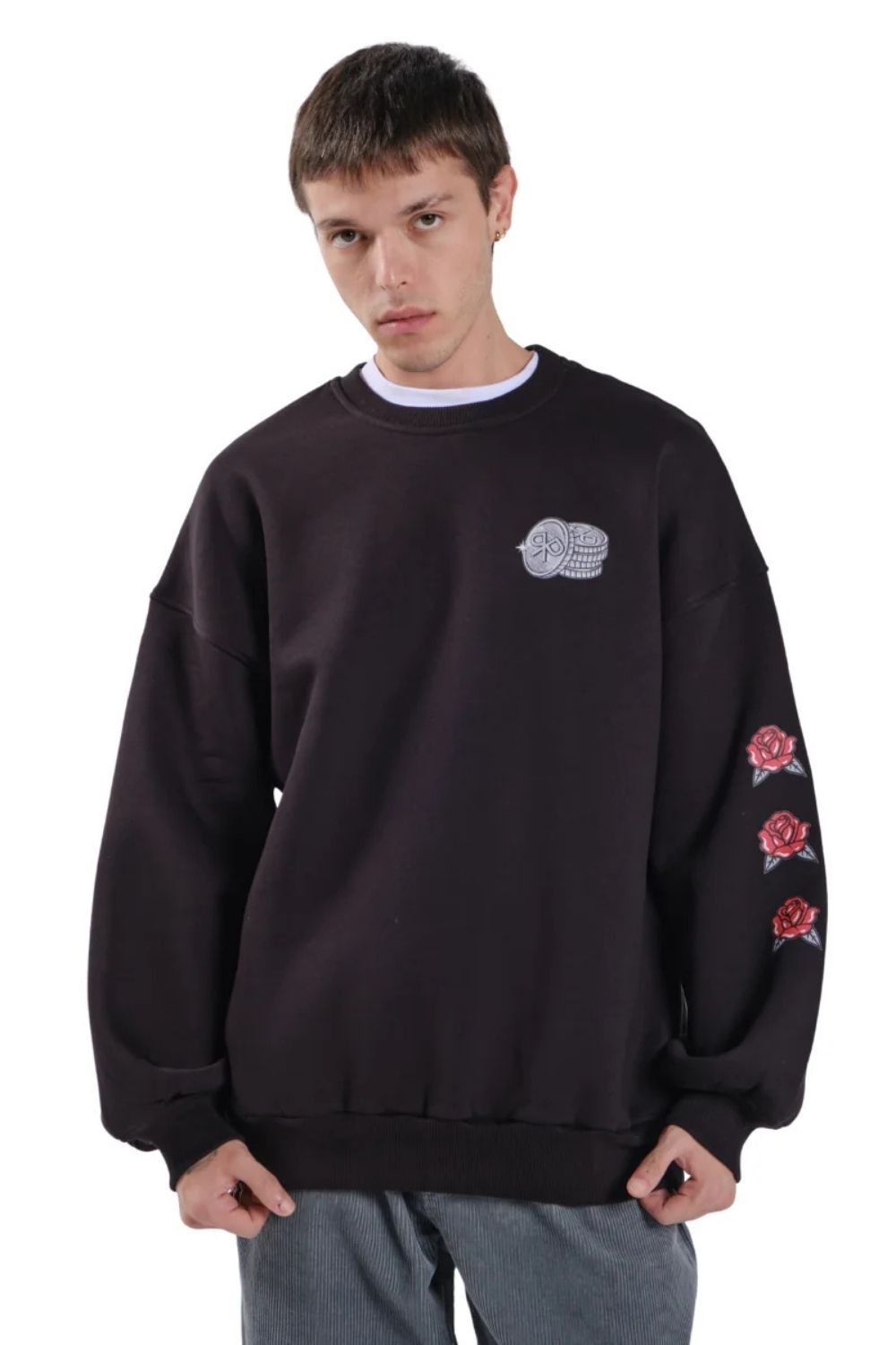 Jackpot Siyah Unisex Sweatshirt - 0