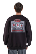Jackpot Siyah Unisex Sweatshirt - 2