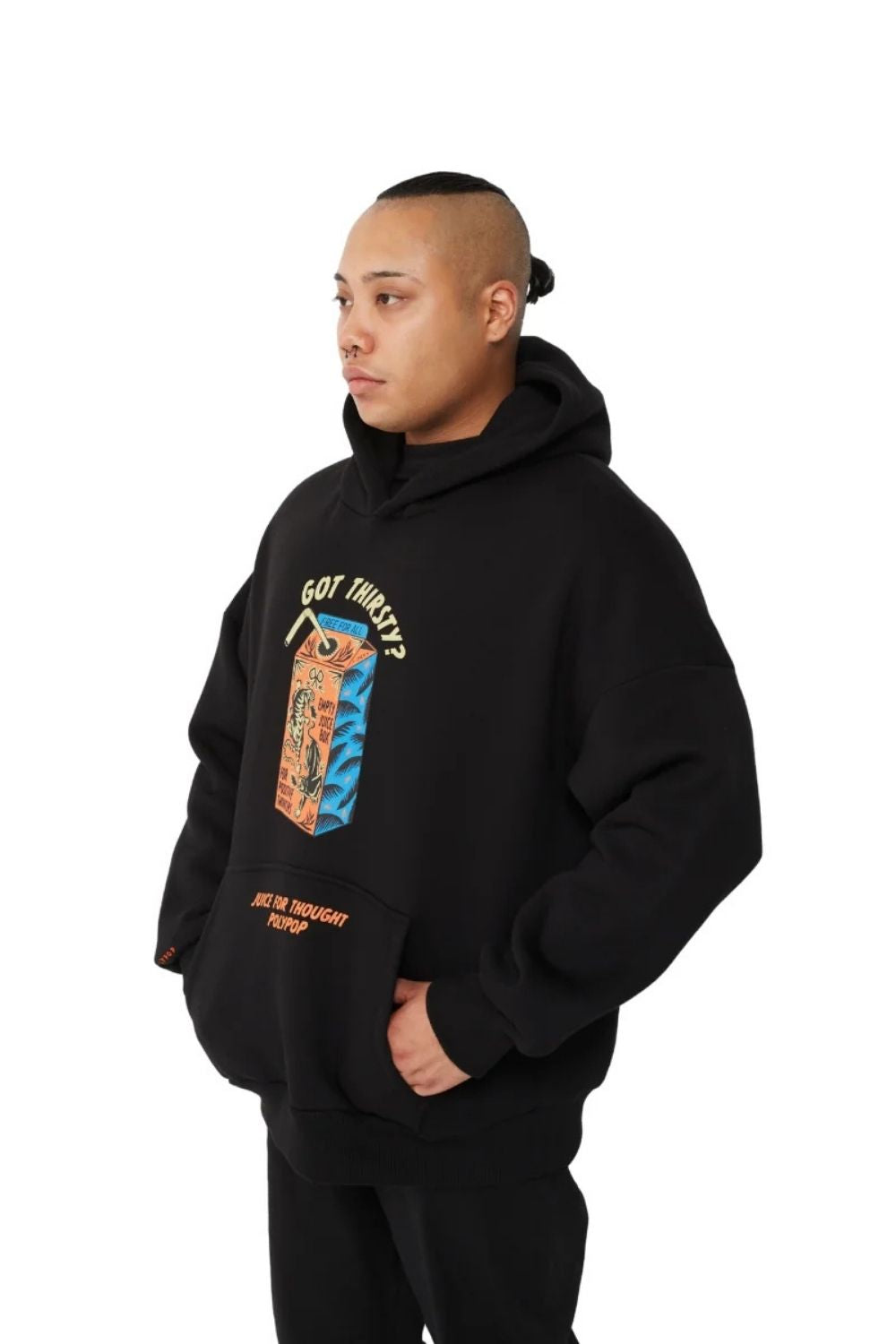Juice Siyah Unisex Hoodie - 1