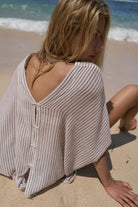 Ava Kimono Burgundy Stripes - 2