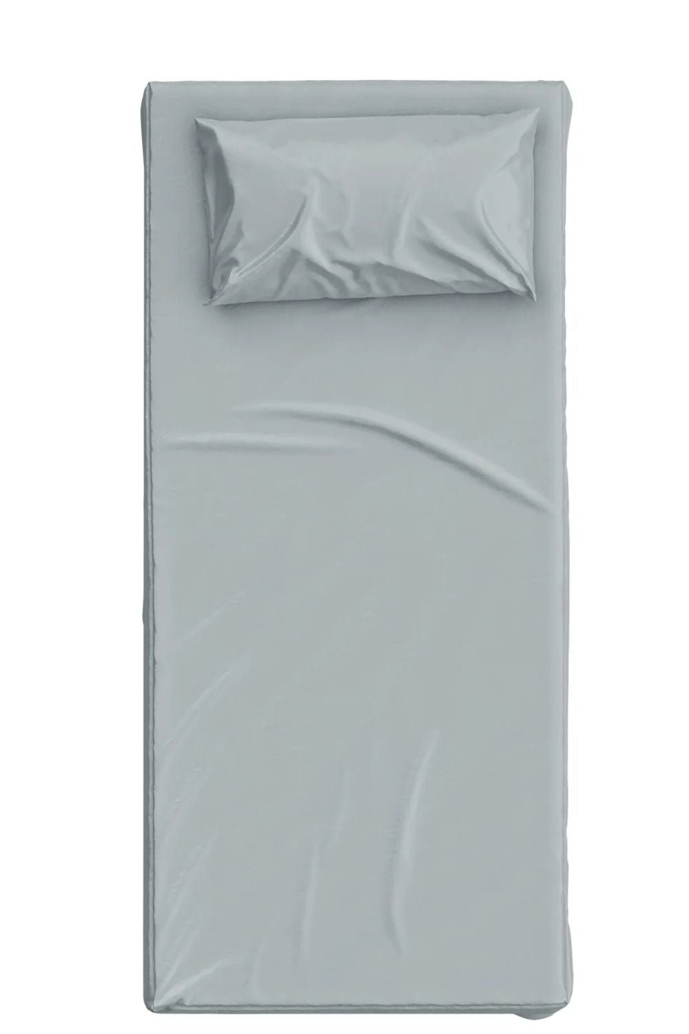 Basics Pamuk Saten Gri Çocuk Çarşaf Seti 90x190 Cm - 0