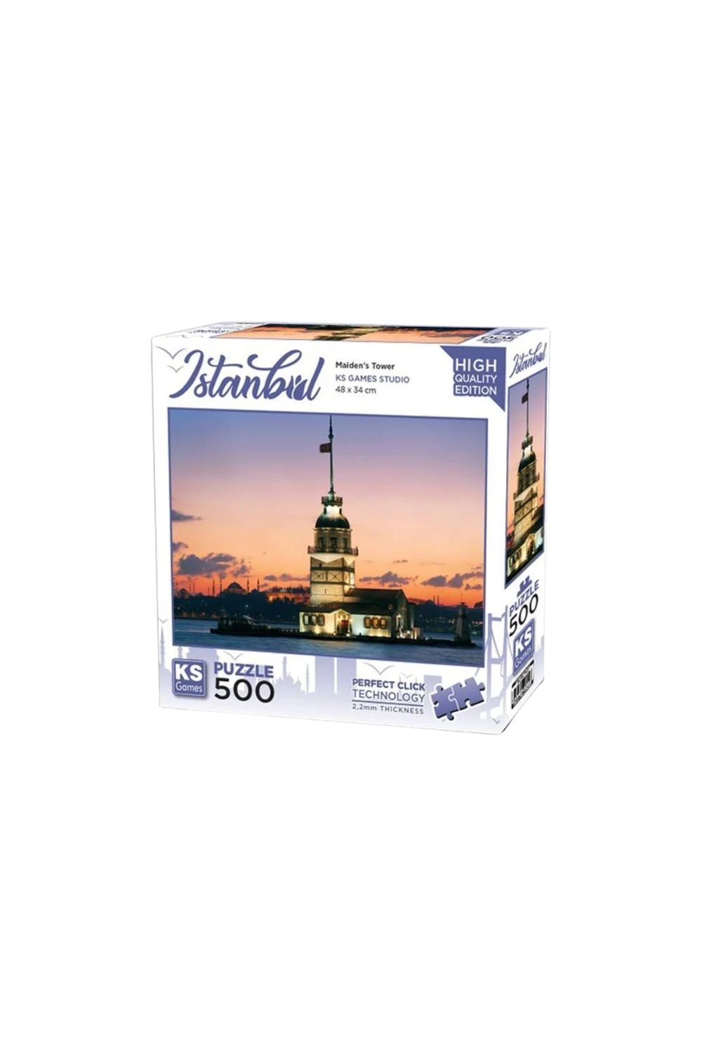 Kız Kulesi - Gün, İstanbul 500 Parça Puzzle - 0
