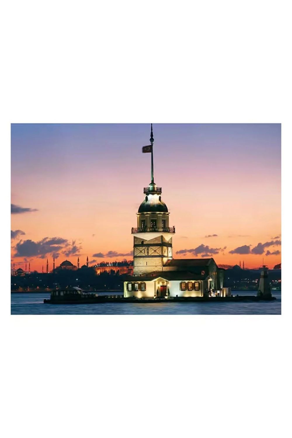 Kız Kulesi - Gün, İstanbul 500 Parça Puzzle - 1