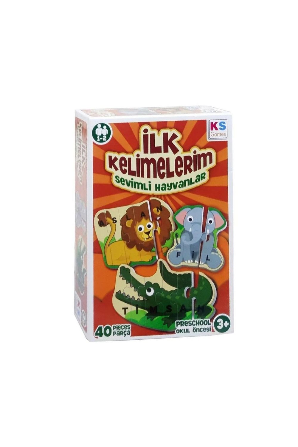 İlk Kelimelerim Puzzle - Sevimli Hayvanlar - 0