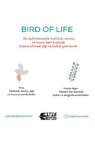 Birds Of Life Aplik Başlığı Mint Yeşili - 13.5x16 Cm - 4