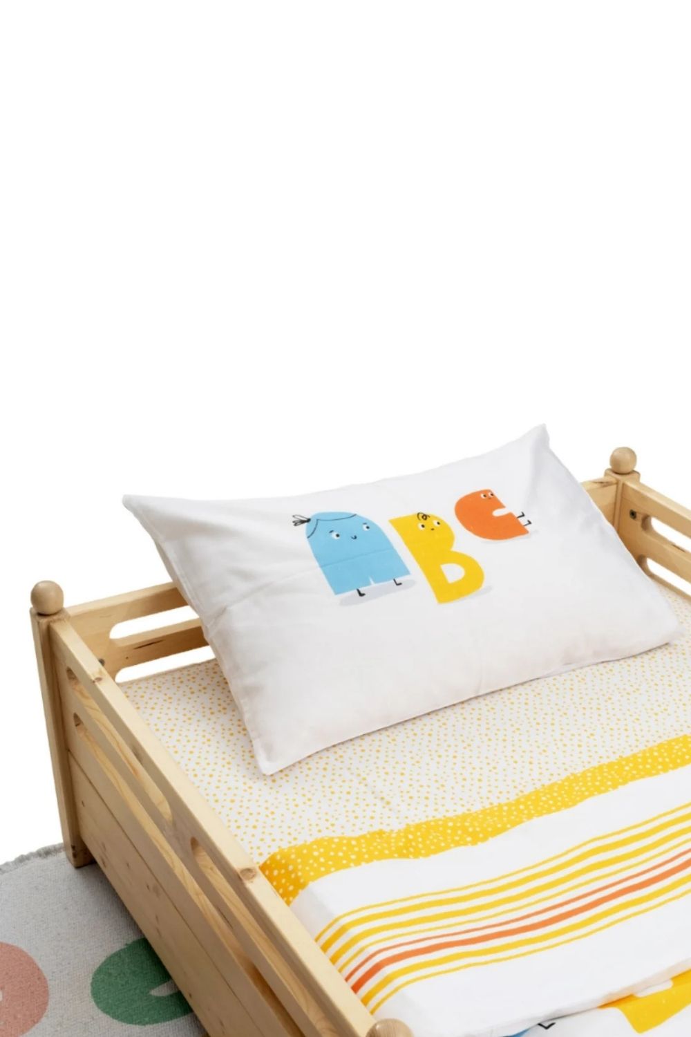 Alphabed Çift Taraflı Pamuk Saten Çocuk Nevresim Seti – Çok Renkli 140x200 Cm - 2