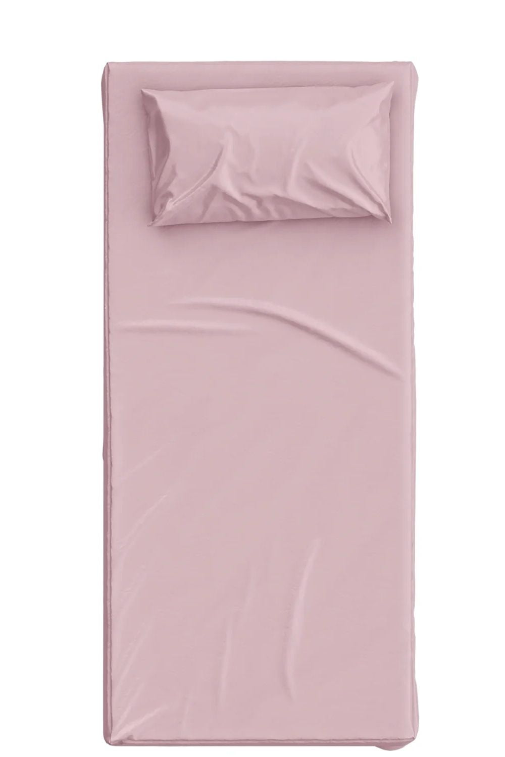 Basics Pamuk Saten Pembe Çocuk Çarşaf Seti 90x190 Cm - 0