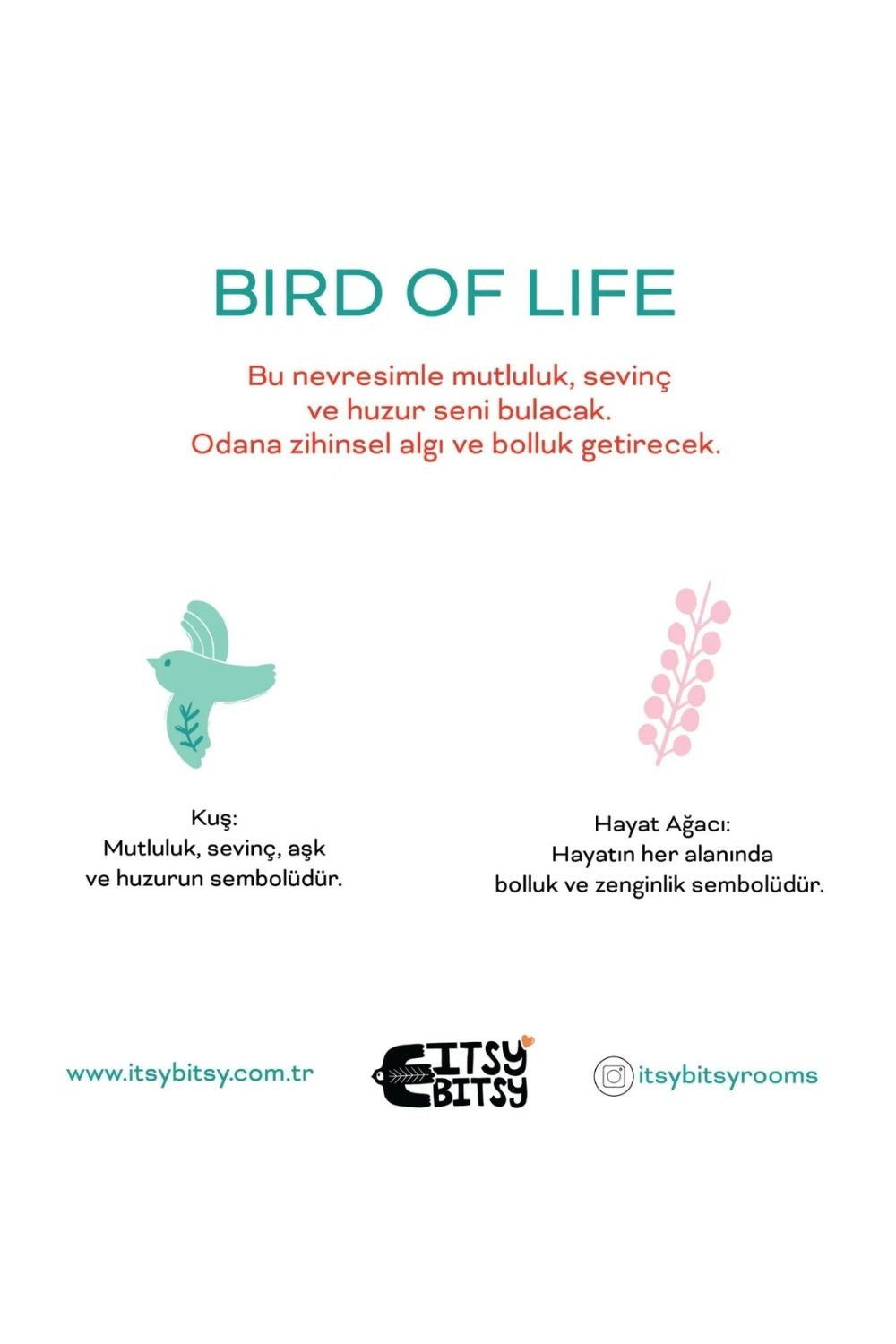 Bird Of Life Çift Taraflı Pamuk Saten Mint Yeşili Çocuk Nevresim Seti 140x200 Cm - 5
