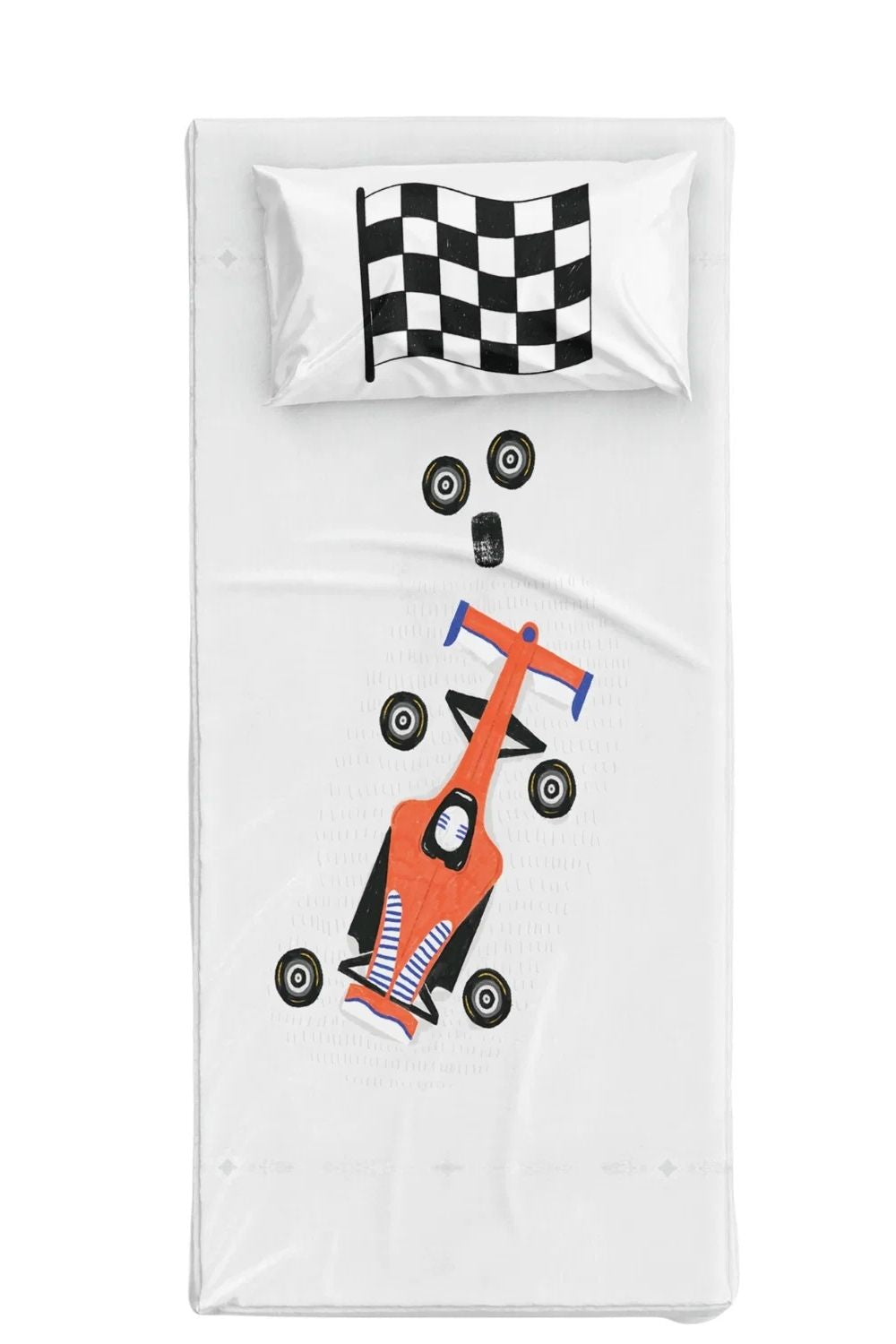 Ready Steady Go Pamuk Saten Çok Renkli Çocuk Çarşaf Seti 90x190 Cm - 0