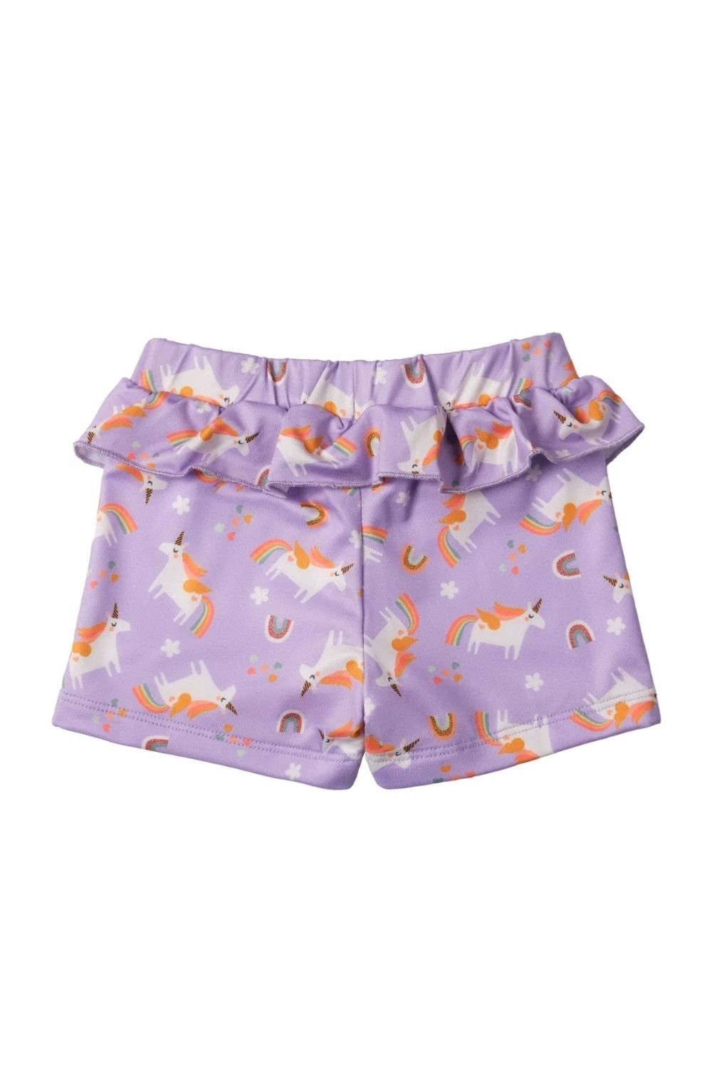 Uv Korumalı Alt Üst Kız Bebek Mayo Seti – Rainbow Unicorn Lilac - 1