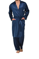 King Silk Kimono Navy Blue - 0