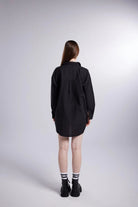 Cepli Oversize Kesim Lovesize Gömlek Siyah - 4