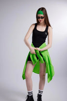 Cepli Oversize Kesim Lovesize Gömlek Yeşil - 5