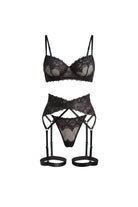 Chambre Secrète Garter Set - Black - 0