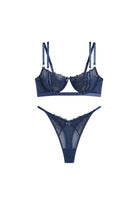Leila Bra Set - Cobalt - 0