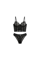 Blair Bustier Set - Black - 0