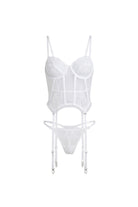 Fleur Sauvage Garter Set - White - 0