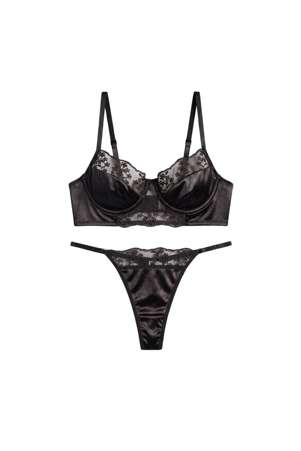 Sabrina Bra Set - Black - 0