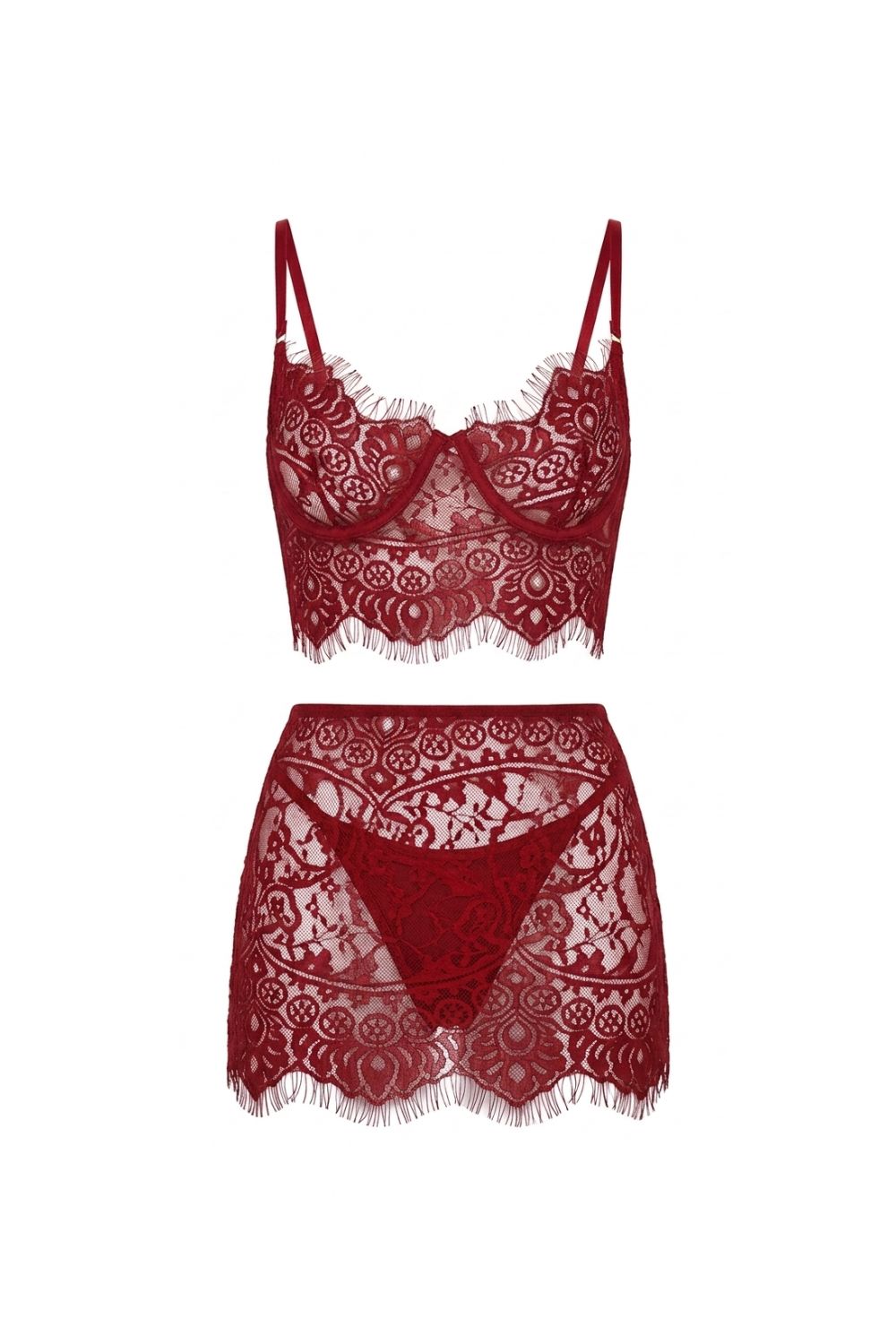 Isolde Bralette & Skirt Takım - 1