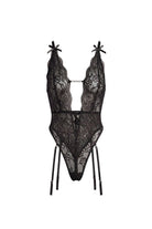 Darelia Taş Detaylı Dantel Bodysuit - 0