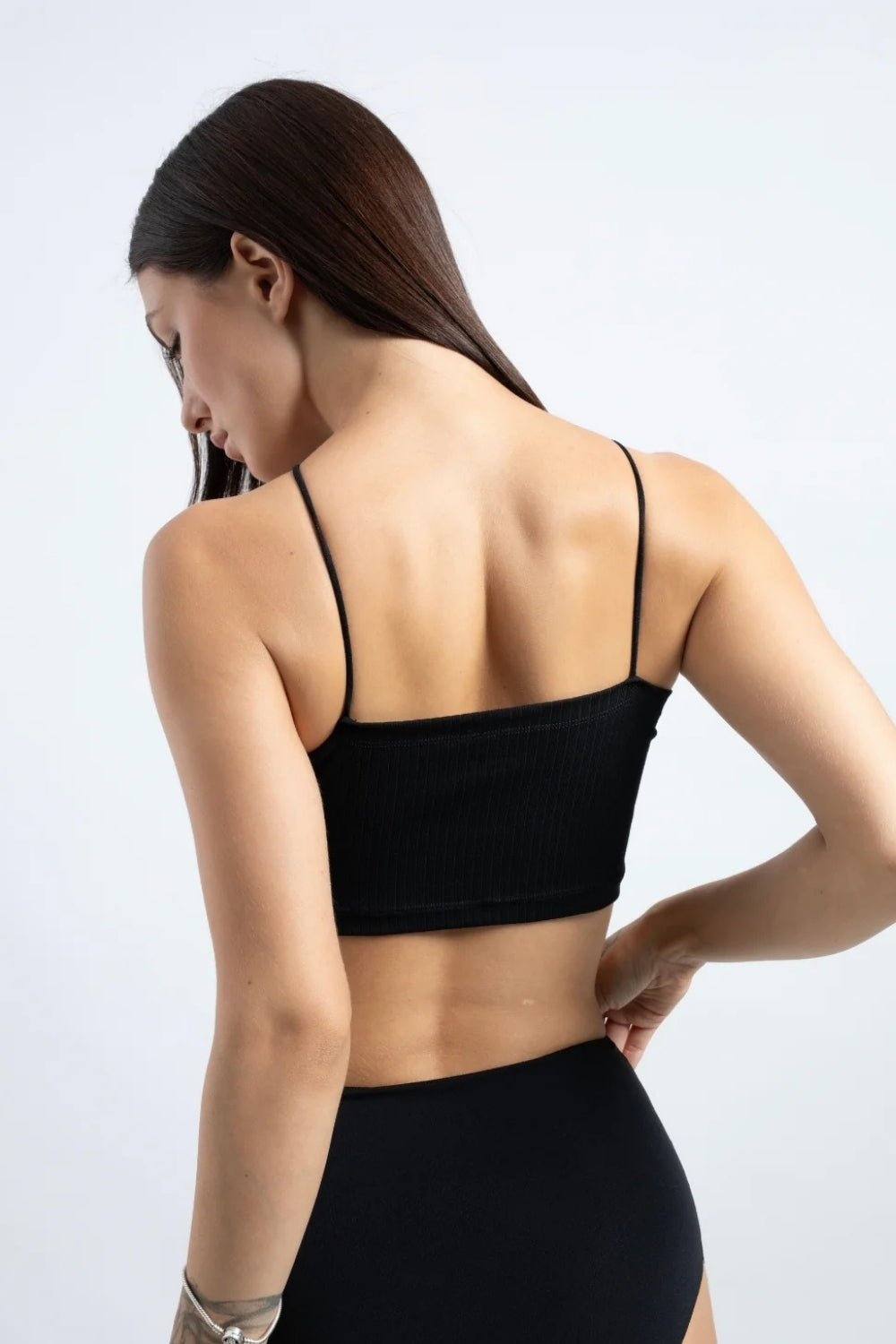 Spagetti Askı Bralet - 2'li Paket - Siyah,Beyaz - 5