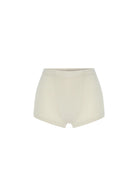 Krem Yüksek Bel Dar Boxer - 0