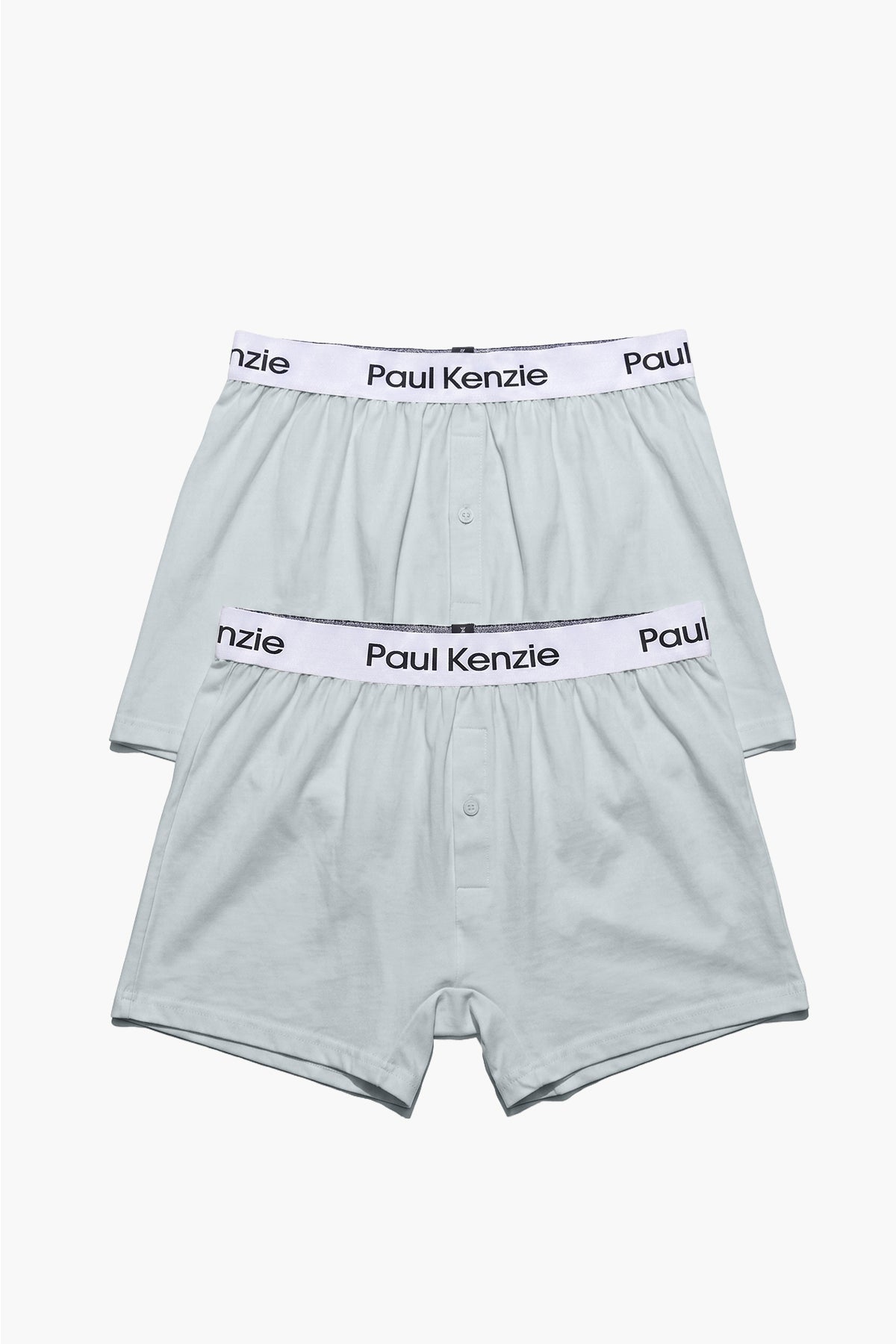 2'li Erkek Boxer Şort - Button Fly Gray - 0