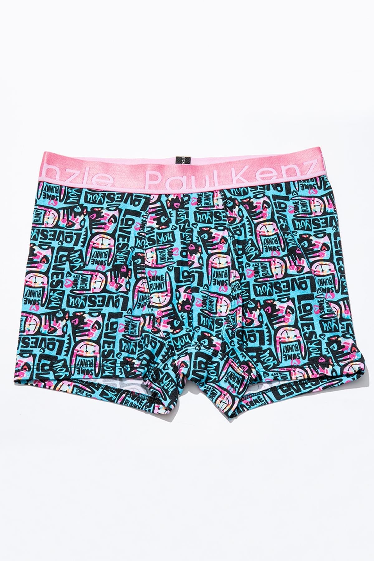 Unique Effect Desenli Erkek Boxer Love Bunny - 1