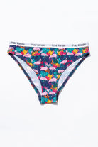 Unique Effect Desenli Kadın Slip Külot Flamingo - 0