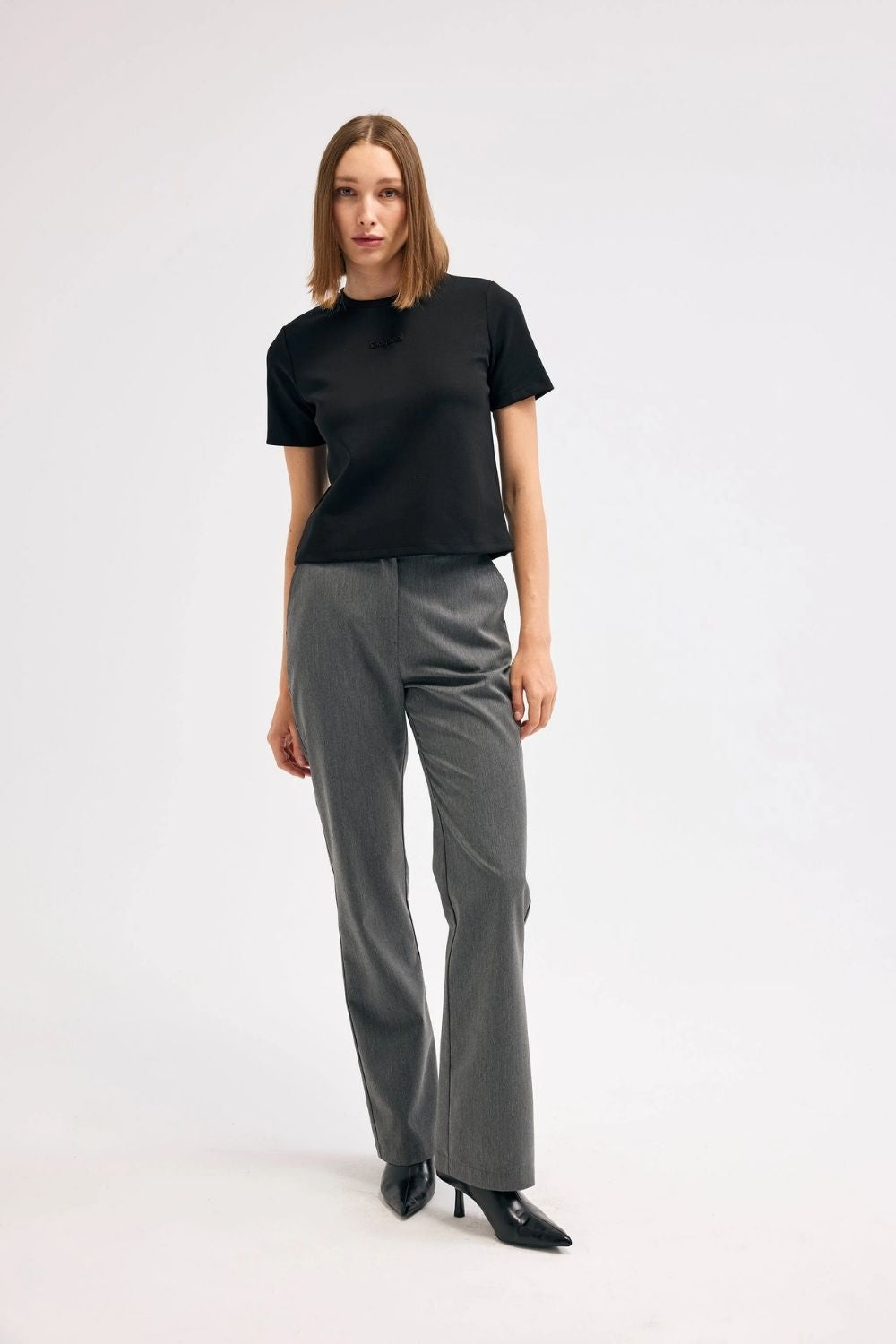 Gri Klasik Pantolon - 0