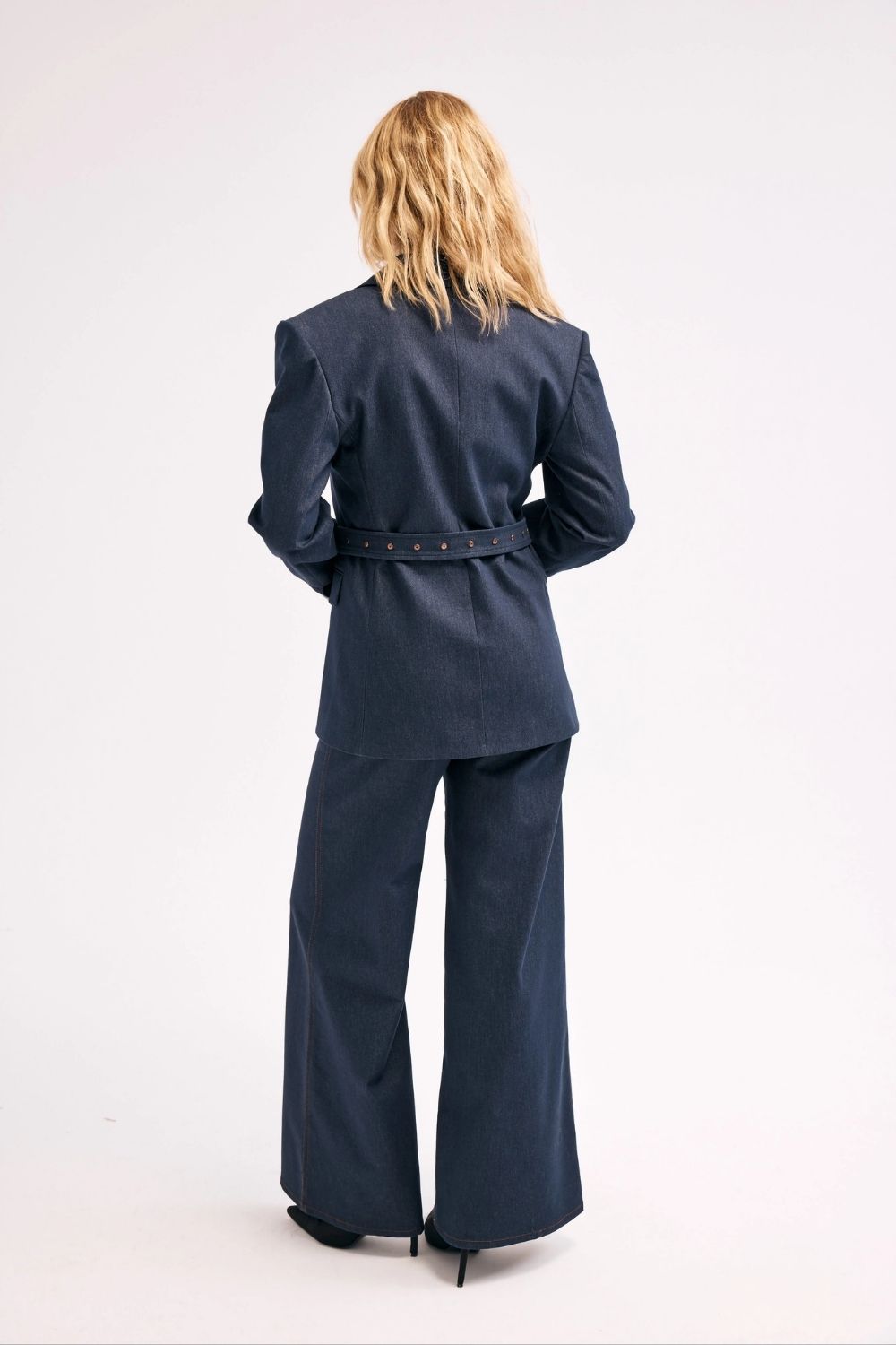 Lacivert Denim Pantolon - 6