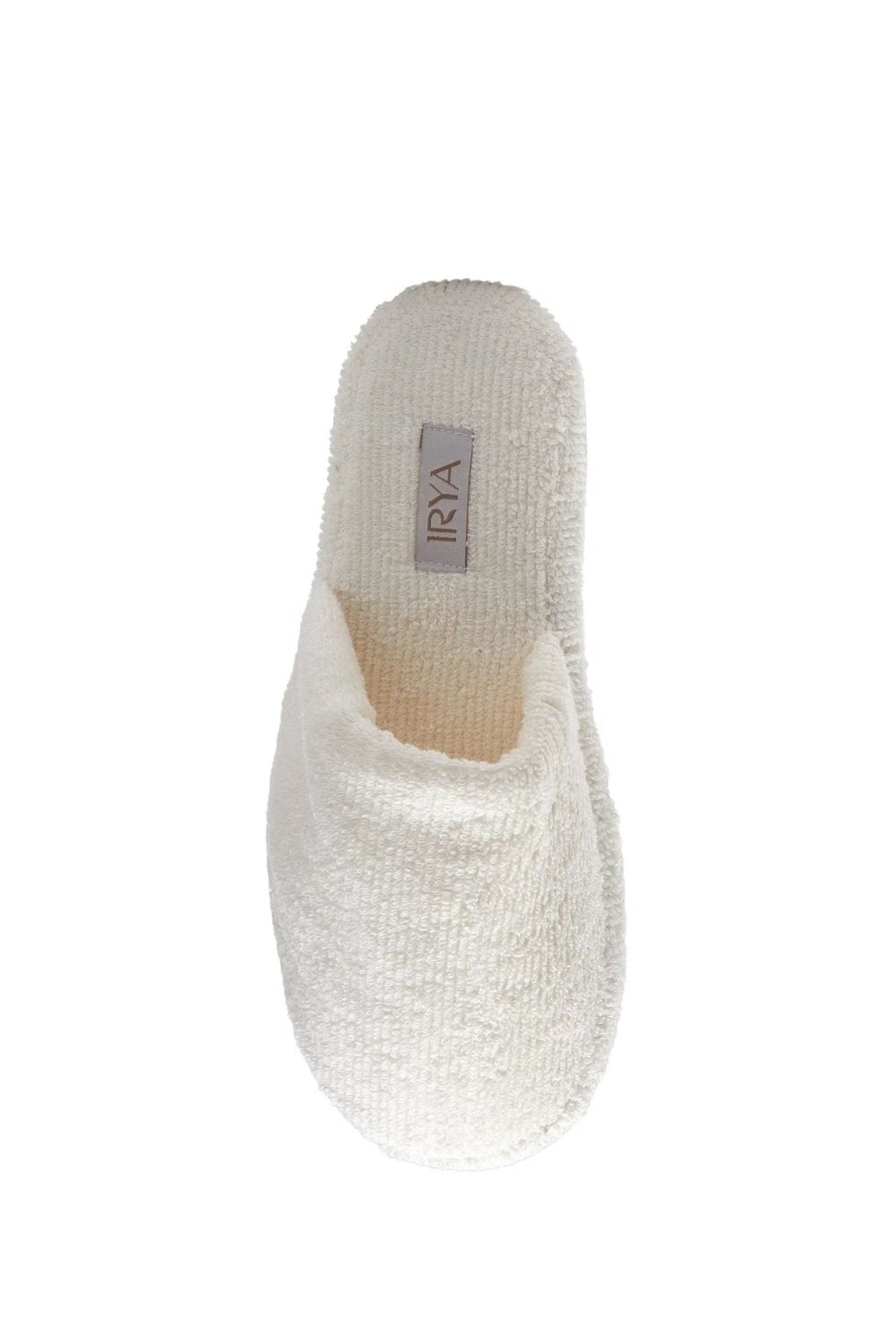 Solena Unisex Kalın Tabanlı Havlu Terlik Ekru - 5